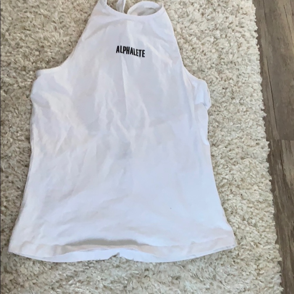 Alphalete open back tank